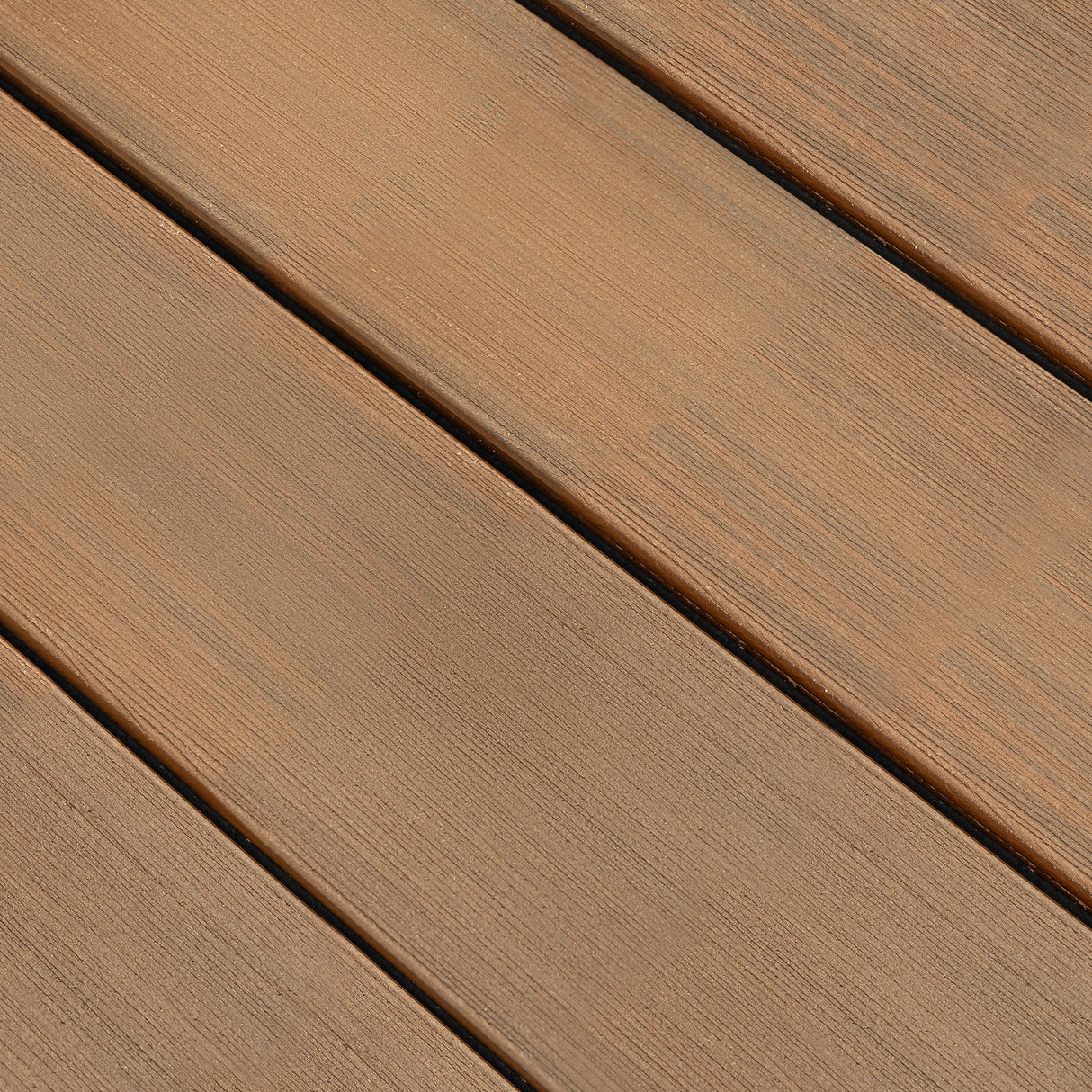 Vlonderplank - Gestructureerd - Donker bruin - Clip - 2,1 x 15 x 300 cm