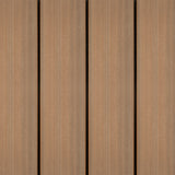 Vlonderplank - Gestructureerd - Donker bruin - Clip - 2,1 x 15 x 300 cm
