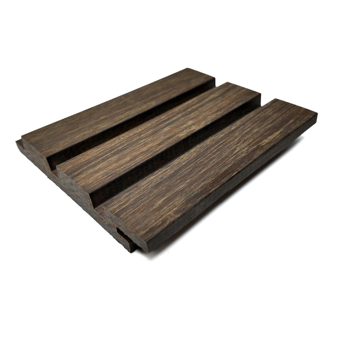 X-treme Gevelplank - Glad - Donker bruin - Triple Rhombus - 2 x 13,7 x 185 cm