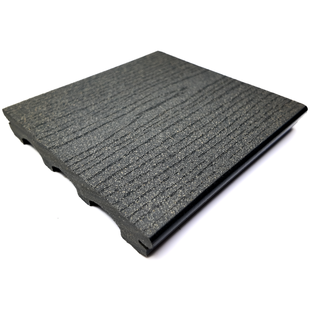 Vlonderplank - Gestructureerd - Grijs - Clip - 2,1 x 15 x 210 cm