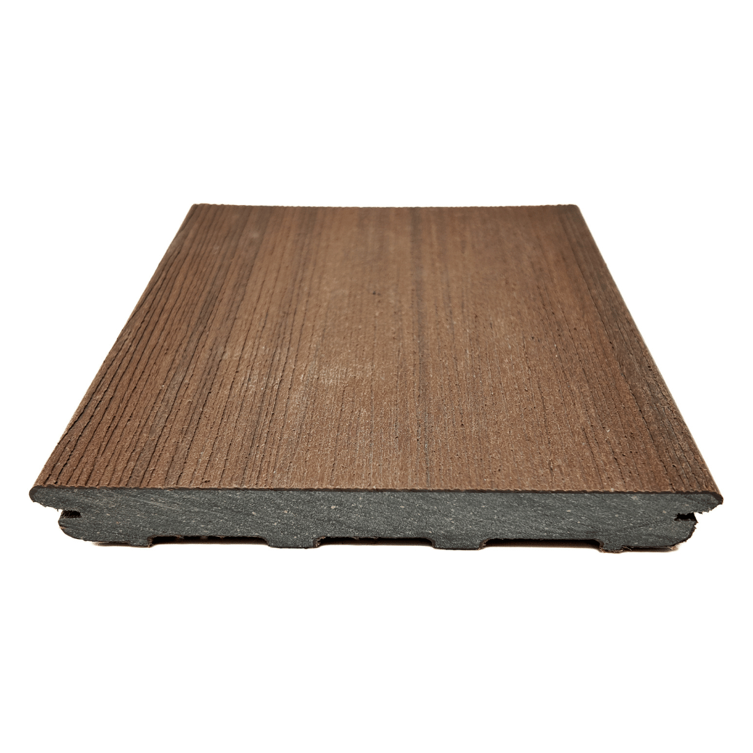 Vlonderplank - Glad - Donker bruin - COEX - 2,1 x 15 x 210 cm
