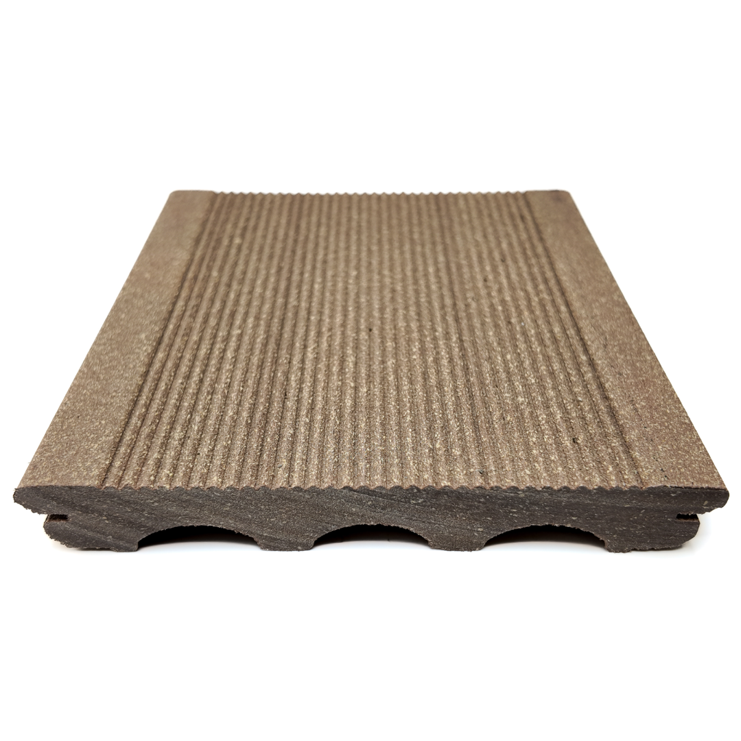 Vlonderplank - Gestructureerd - Donker bruin - Clip - 2,1 x 15 x 300 cm