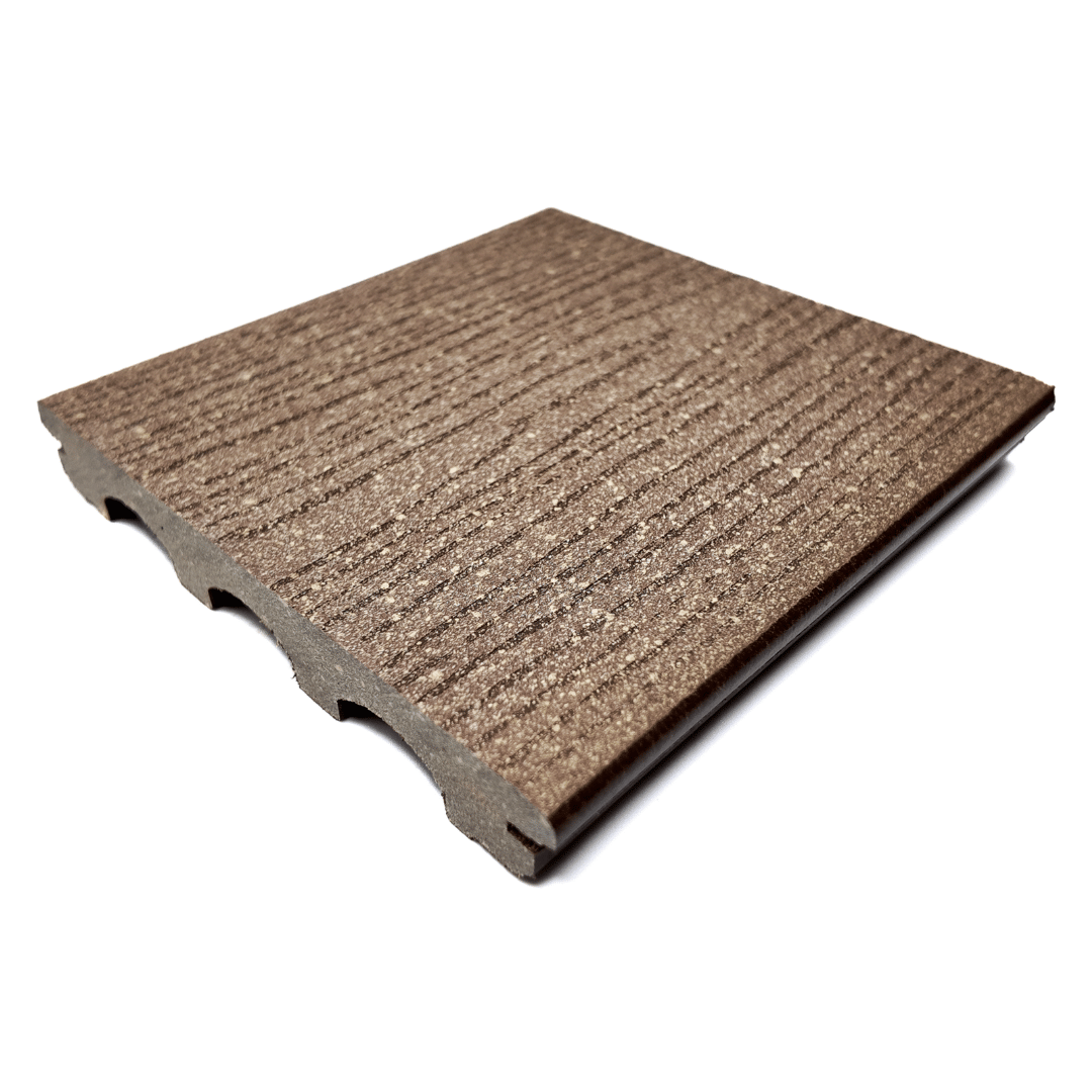 Vlonderplank - Gestructureerd - Bruin - Clip - 2,1 x 15 x 210 cm