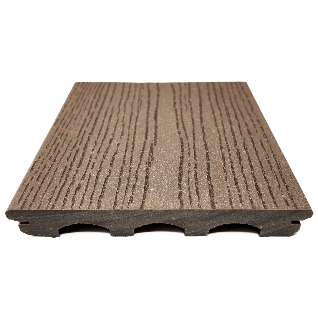 Vlonderplank - Gestructureerd - Bruin - Clip - 2,1 x 15 x 300 cm