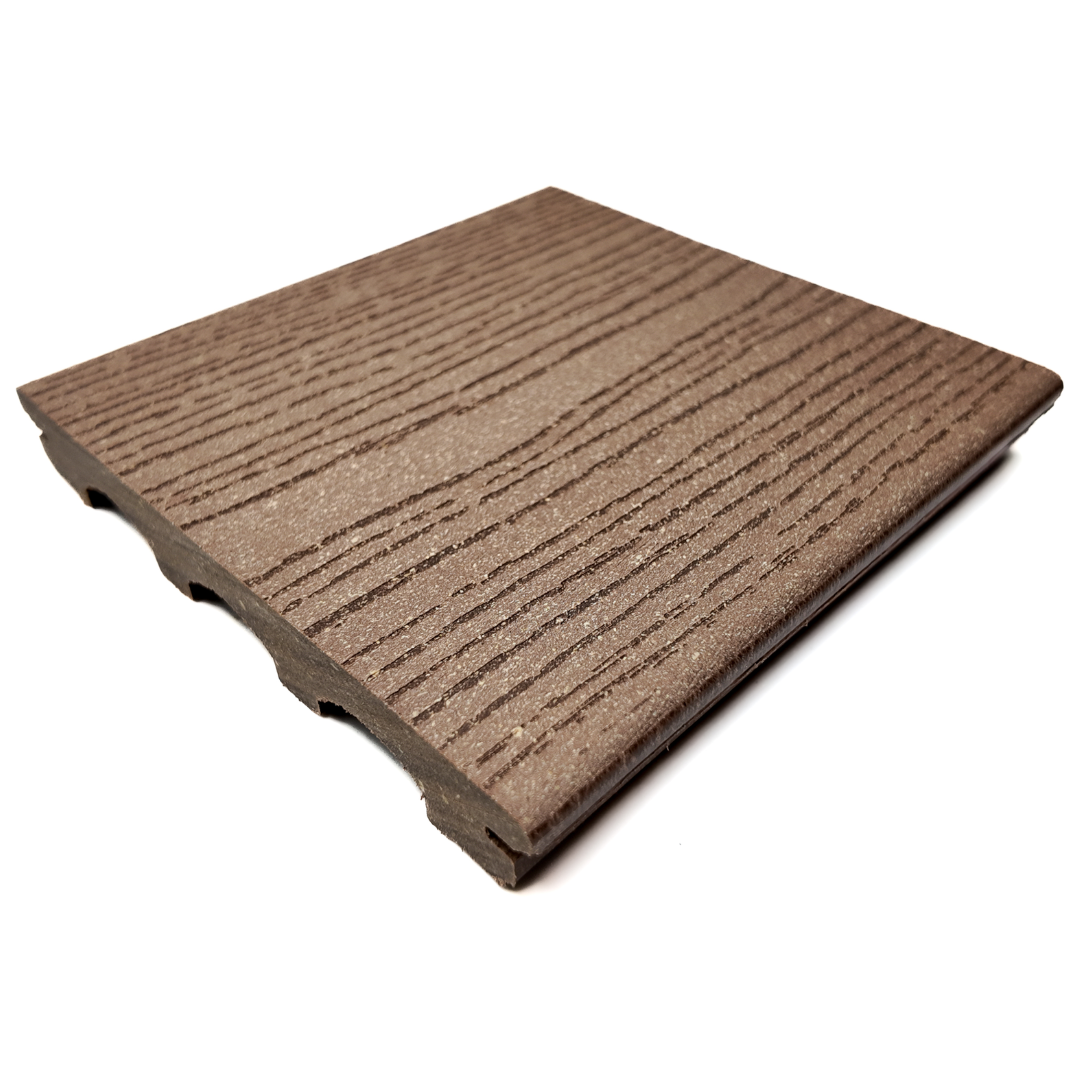 Vlonderplank - Gestructureerd - Bruin - Clip - 2,1 x 15 x 300 cm