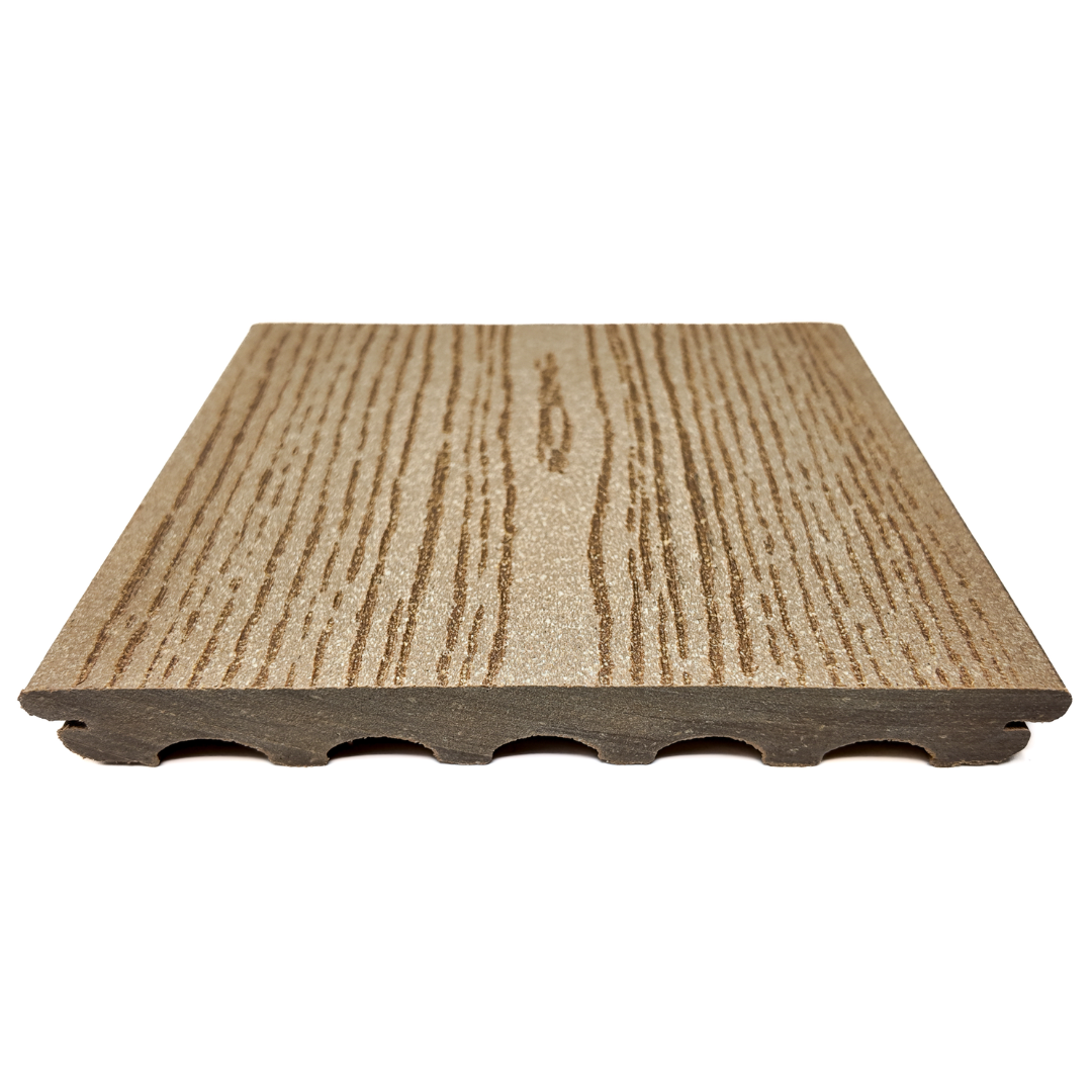 Vlonderplank - Gestructureerd - Bruin - Clip - 2,1 x 18 x 300 cm