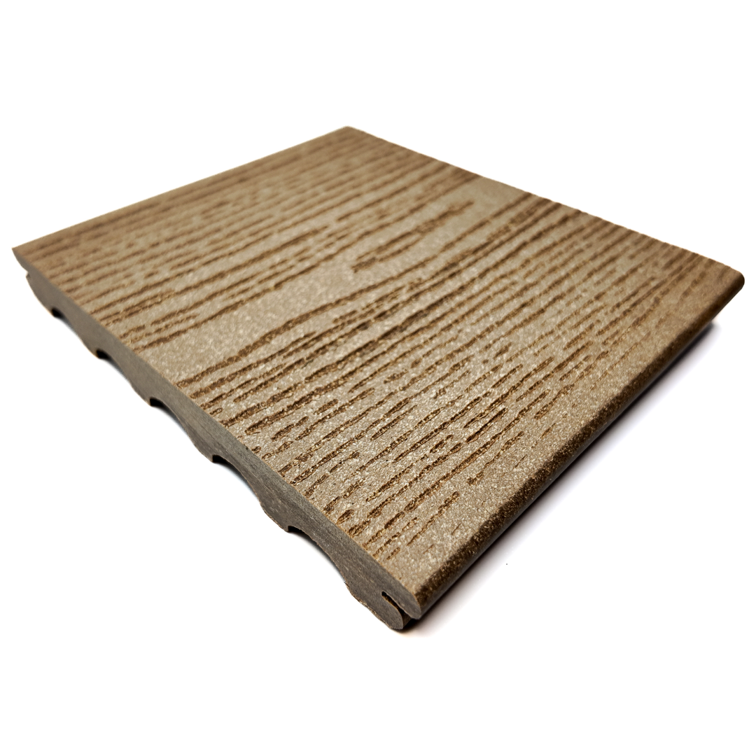 Vlonderplank - Gestructureerd - Bruin - Clip - 2,1 x 18 x 300 cm