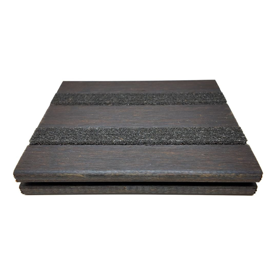 X-treme Vlonderplank - Anti Slip - Bruin - Clip - 2 x 13,7 x 185 cm
