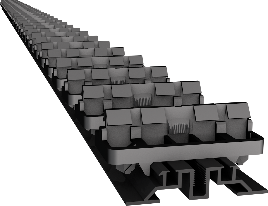 GRAD - Vlakke rail - 64 en 134 mm Brede Planken