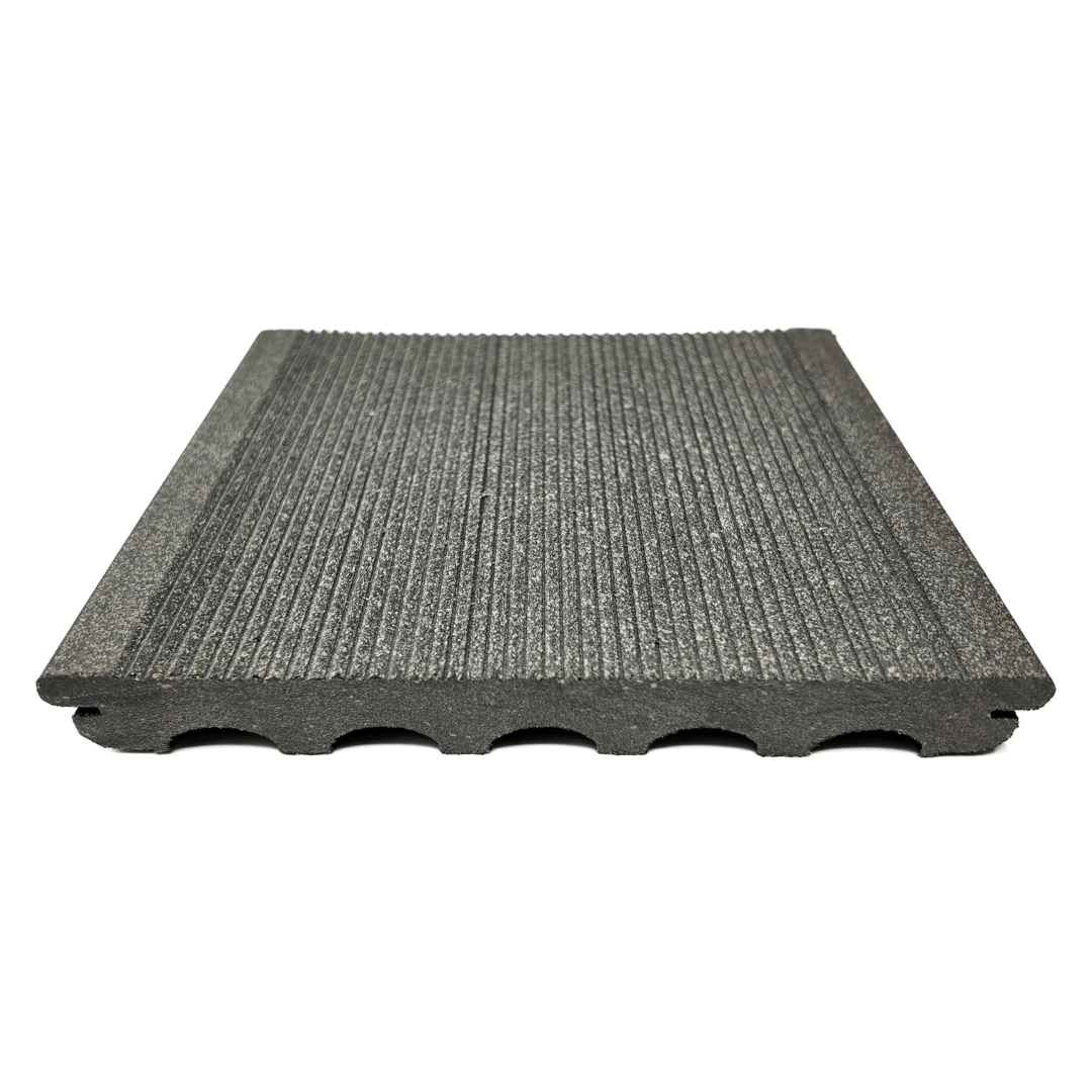 Vlonderplank - Gestructureerd - Grijs - Clip - 2,1 x 18 x 300 cm