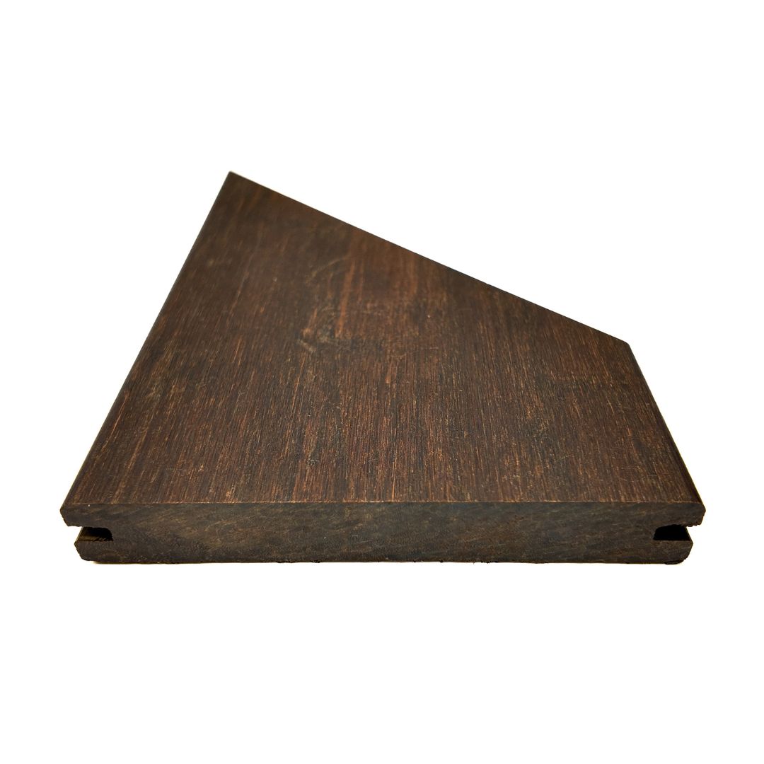 X-treme Vlonderplank - Glad - Bruin - Hongaarse punt - 2 x 13,7 x 70,3 cm