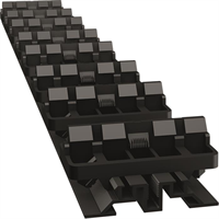 GRAD - Vlakke rail - 40, 64 of 118 mm Brede Planken