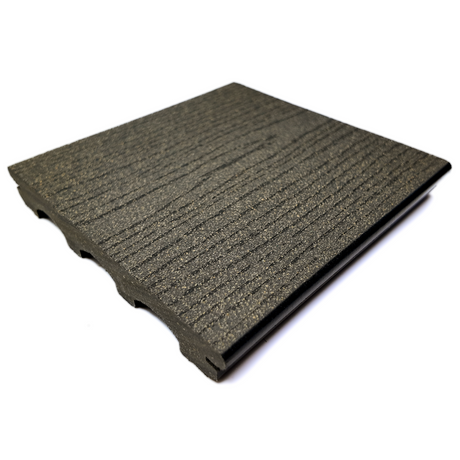 Vlonderplank - Gestructureerd - Grijs - Clip - 2,1 x 15 x 210 cm