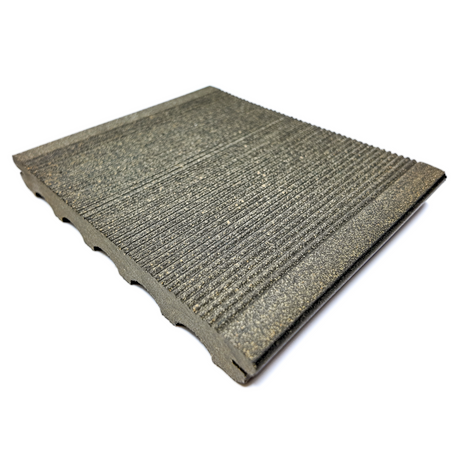 Vlonderplank - Gestructureerd - Grijs - Clip - 2,1 x 18 x 300 cm