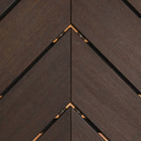 Vlonderplank - Glad - Donker bruin - Hongaarse punt - 2 x 13,7 x 70,3 cm