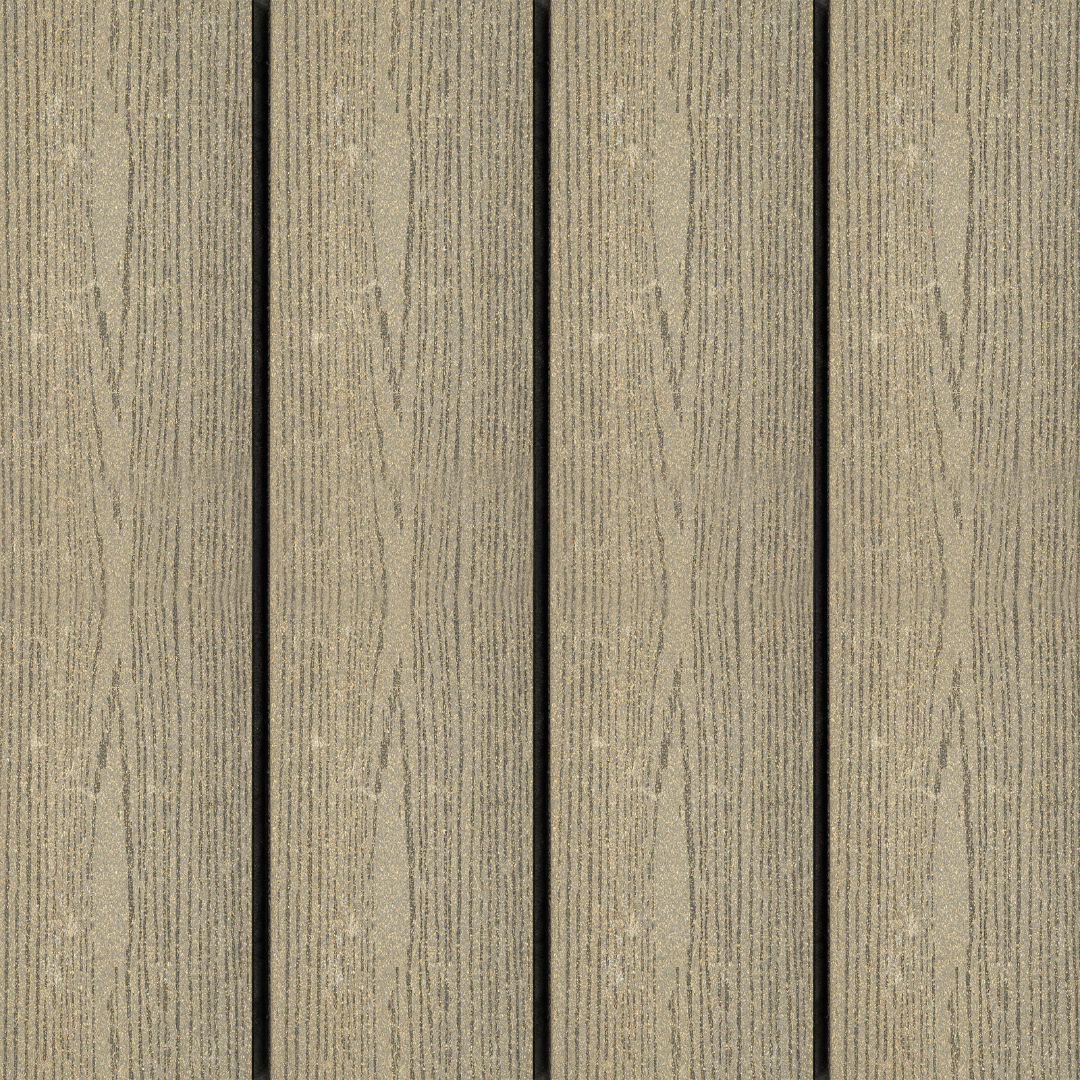 Vlonderplank - Gestructureerd - Grijs - Clip - 2,1 x 15 x 210 cm