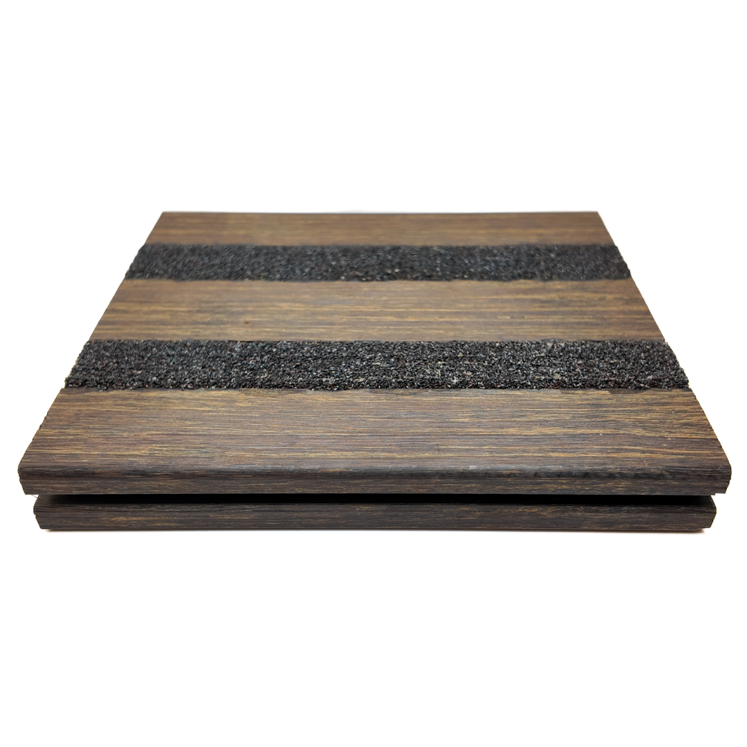 X-treme Terrassendiele - Rutschfest - Braun - Clip - 2 x 13,7 x 185 cm