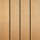 Terrassendiele - Glatt - Teak - Grad gebogen - 2 x 11,9 x 280 cm