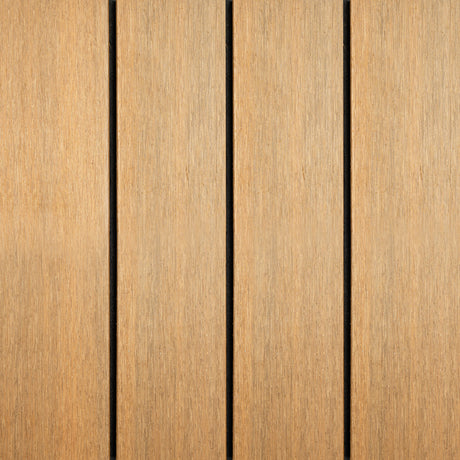 Terrassendiele - Glatt - Teak - Grad gebogen - 2 x 11,9 x 280 cm