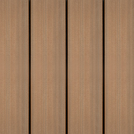 Terrassendiele - Strukturiert - Dunkelbraun - Clip - 2,1 x 15 x 300 cm