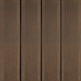 X-treme Terrassendiele - Zweiseitig - Dunkelbraun - Clip - 2 x 13,7 x 185 cm