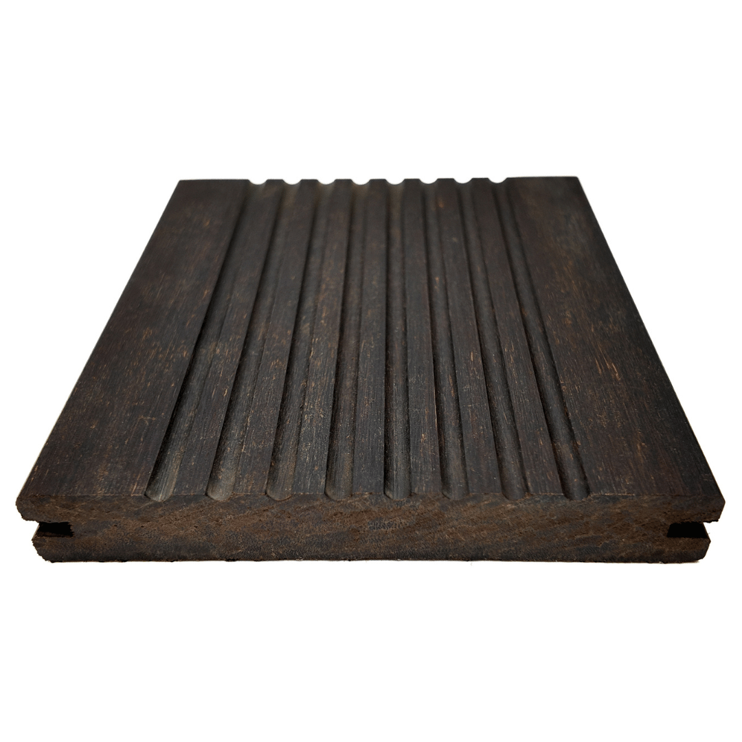 X-treme Terrassendiele - Zweiseitig - Dunkelbraun - Clip - 2 x 13,7 x 185 cm