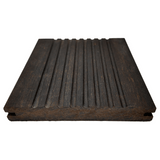 X-treme Terrassendiele - Zweiseitig - Dunkelbraun - Clip - 2 x 13,7 x 185 cm