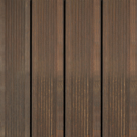 X-treme Terrassendiele - Zweiseitig - Dunkelbraun - Clip - 2 x 13,7 x 185 cm