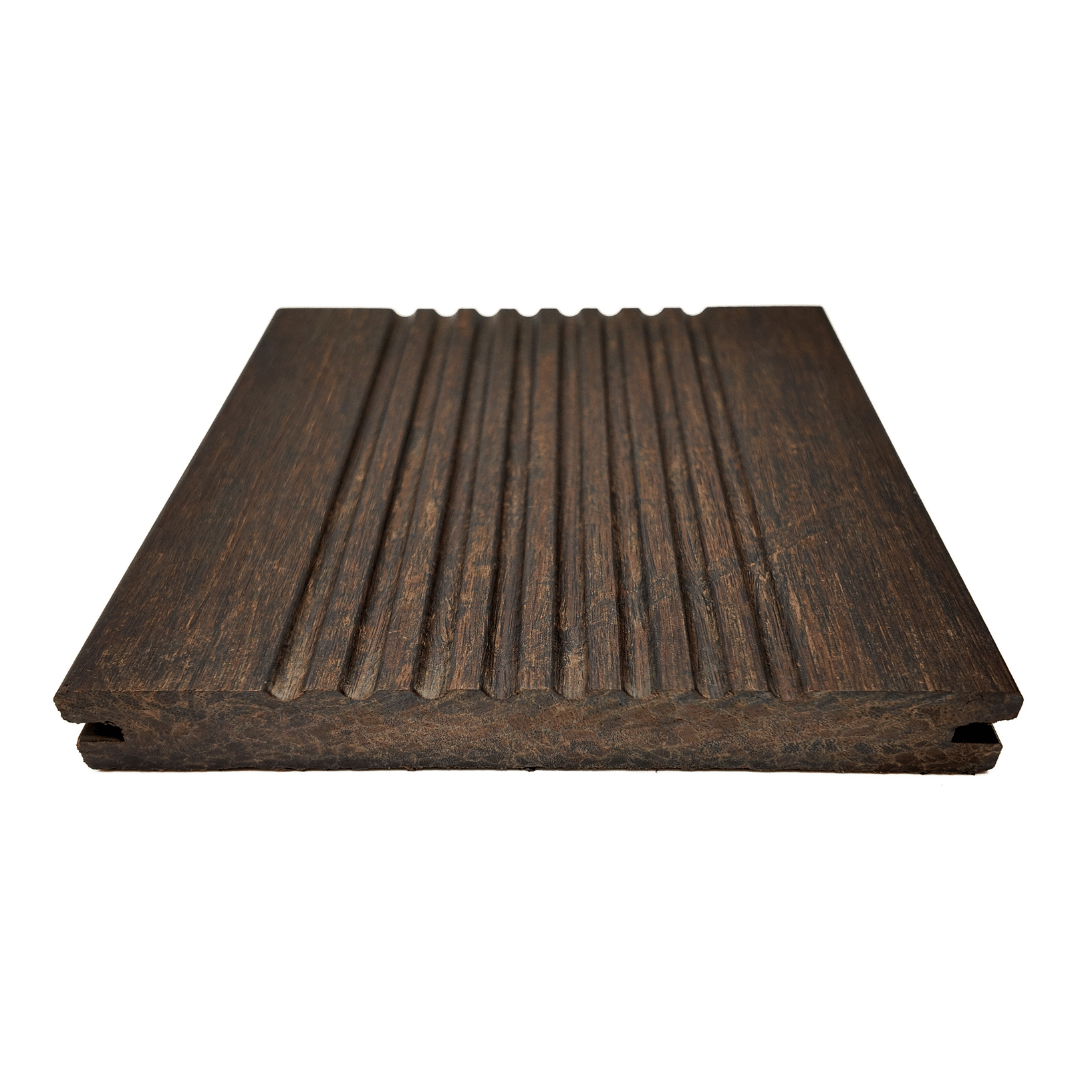 X-treme Decking Board - Zweiseitig - Dunkelbraun - Clip - 2 x 15,5 x 185 cm