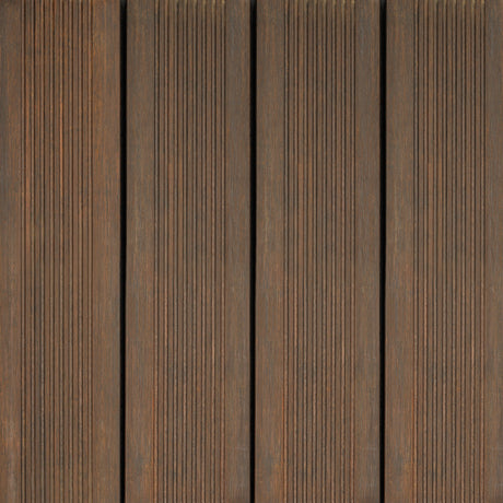 X-treme Decking Board - Zweiseitig - Dunkelbraun - Clip - 2 x 15,5 x 185 cm
