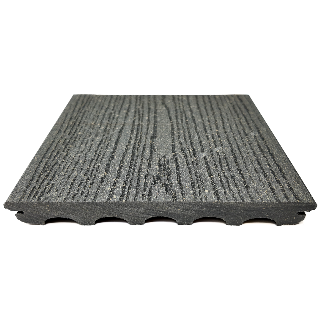 Terrassendiele - Strukturiert - Grau - Clip - 2,1 x 18 x 210 cm