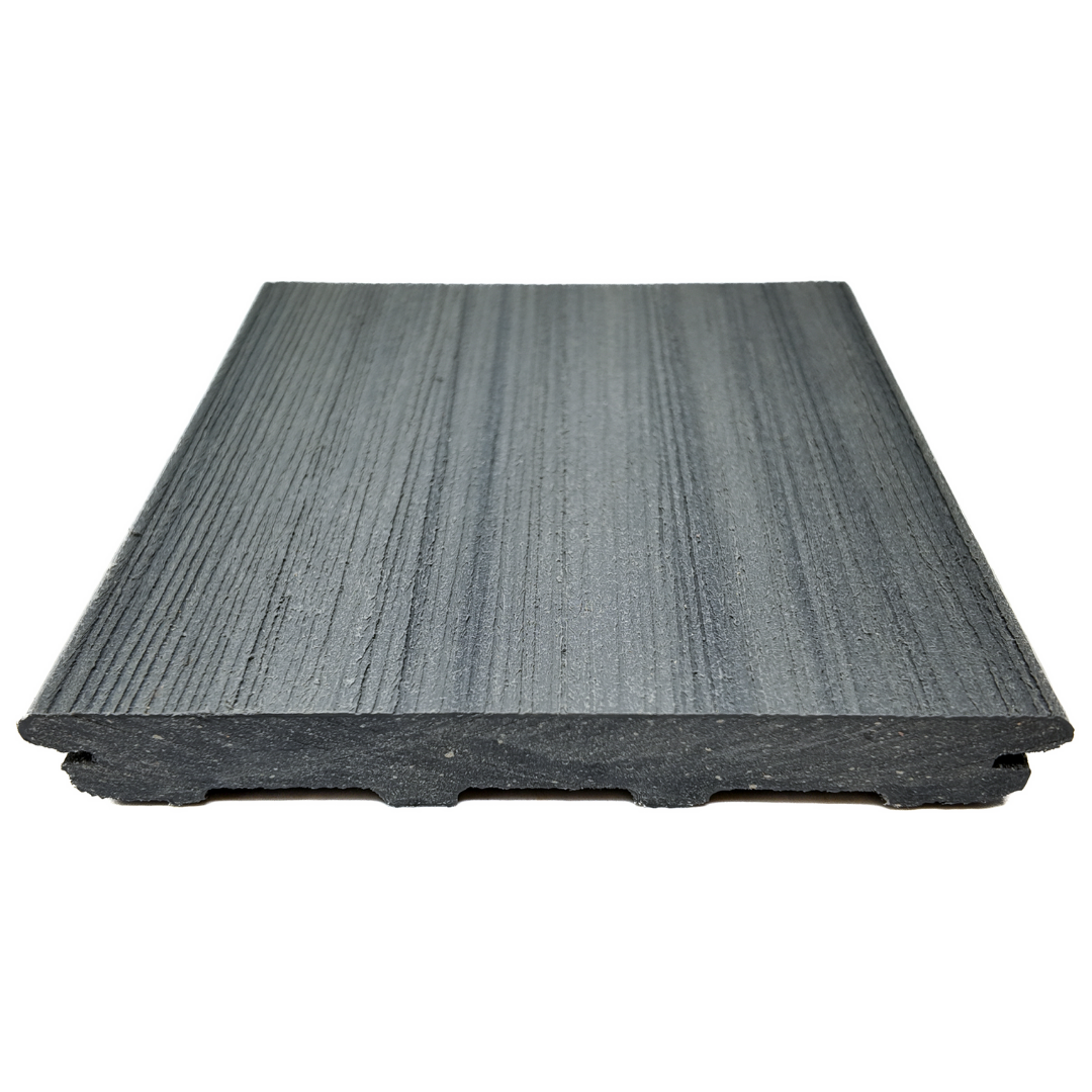 Terrassendiele - Glatt - Grau - COEX - 2,1 x 15 x 200 cm