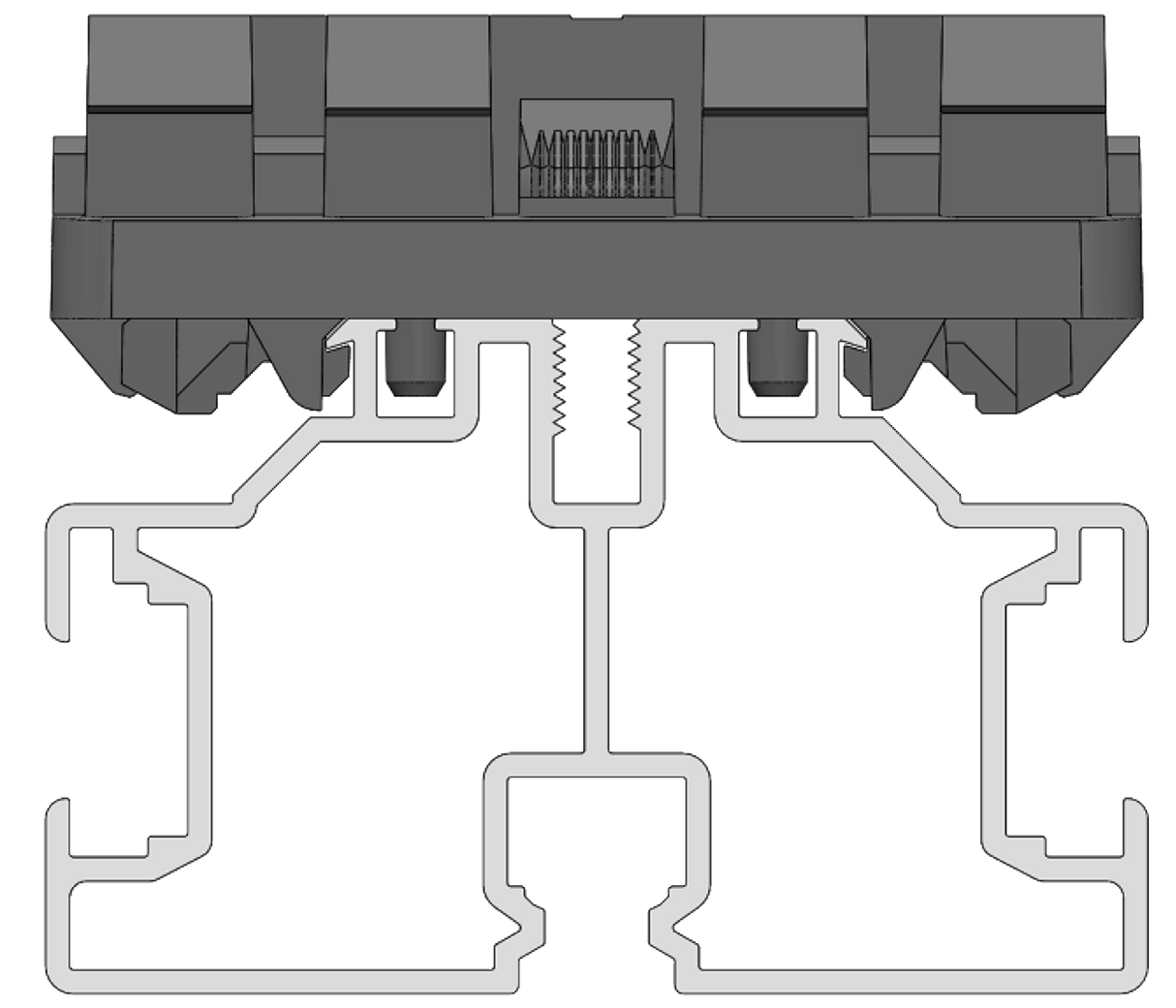 GRAD - Selbsttragende Schiene - 39 mm - 117, 118, 119 mm breite Fachböden