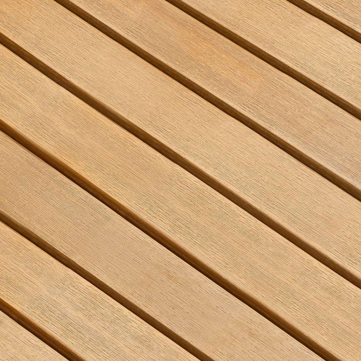 Terrassendiele - Glatt - Teak - Grad einzeln - 2 x 6,4 x 280 cm