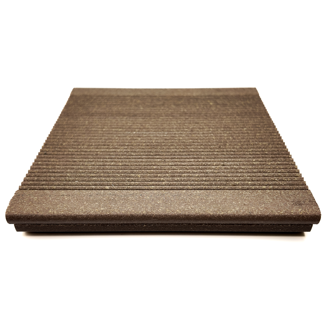 Terrassendiele - Strukturiert - Dunkelbraun - Clip - 2,1 x 15 x 300 cm