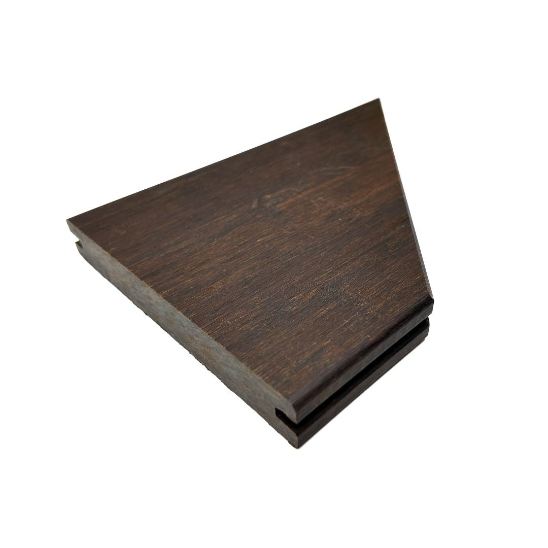 X-treme Terrassendiele - Glatt - Braun - Ungarische Spitze - 2 x 13,7 x 70,3 cm