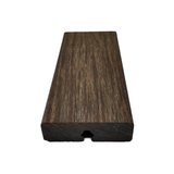 X-treme Giebeldiele - Glatt - Braun - Grad einzeln - 2 x 6,4 x 185 cm