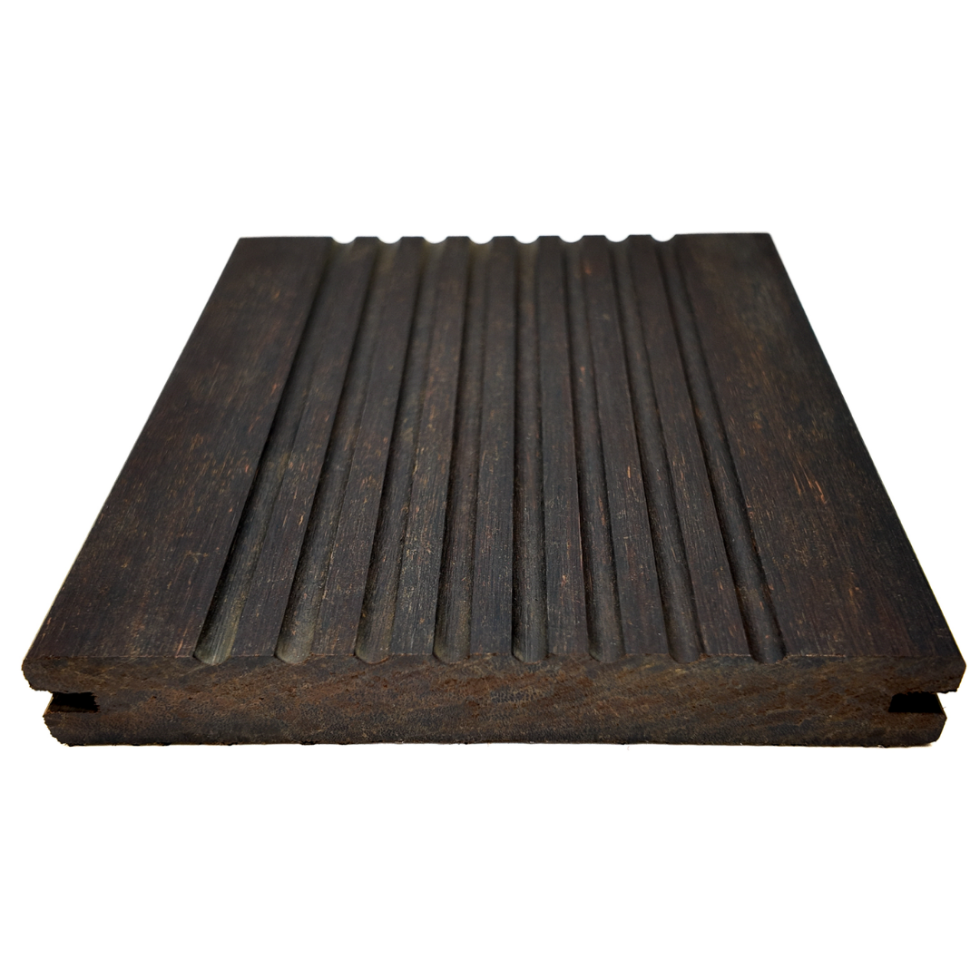 X-treme Terrassendiele - Zweiseitig - Dunkelbraun - Clip - 2 x 13,7 x 185 cm