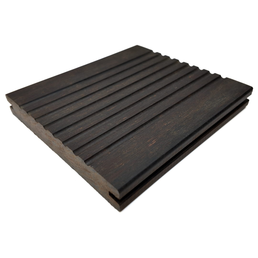 X-treme Terrassendiele - Zweiseitig - Dunkelbraun - Clip - 2 x 13,7 x 185 cm