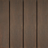 X-treme Decking Board - Zweiseitig - Dunkelbraun - Clip - 2 x 15,5 x 185 cm