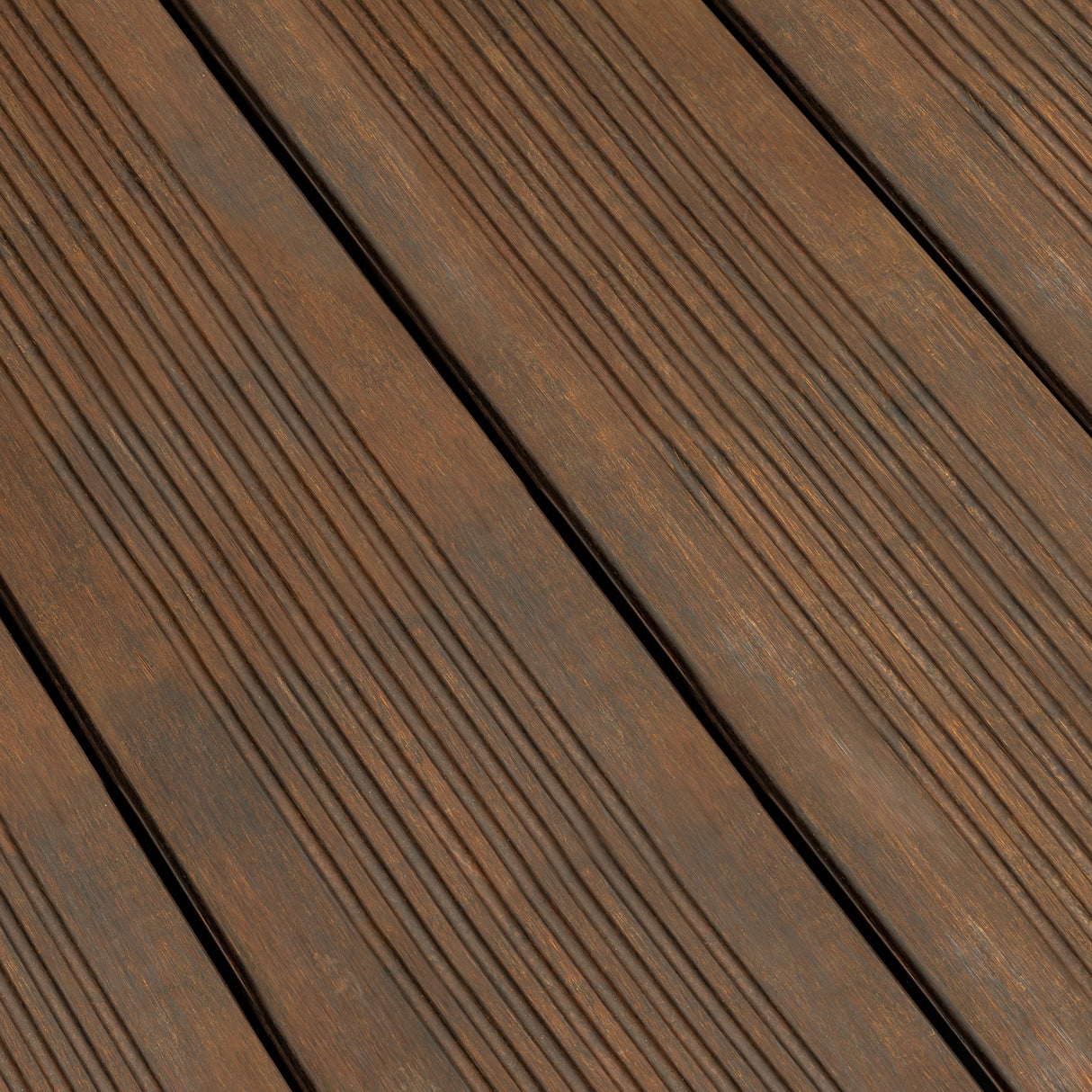 X-treme Decking Board - Zweiseitig - Dunkelbraun - Clip - 2 x 15,5 x 185 cm