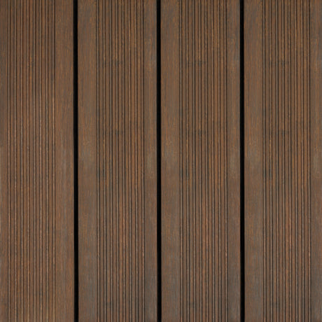 X-treme Decking Board - Zweiseitig - Dunkelbraun - Clip - 2 x 15,5 x 185 cm