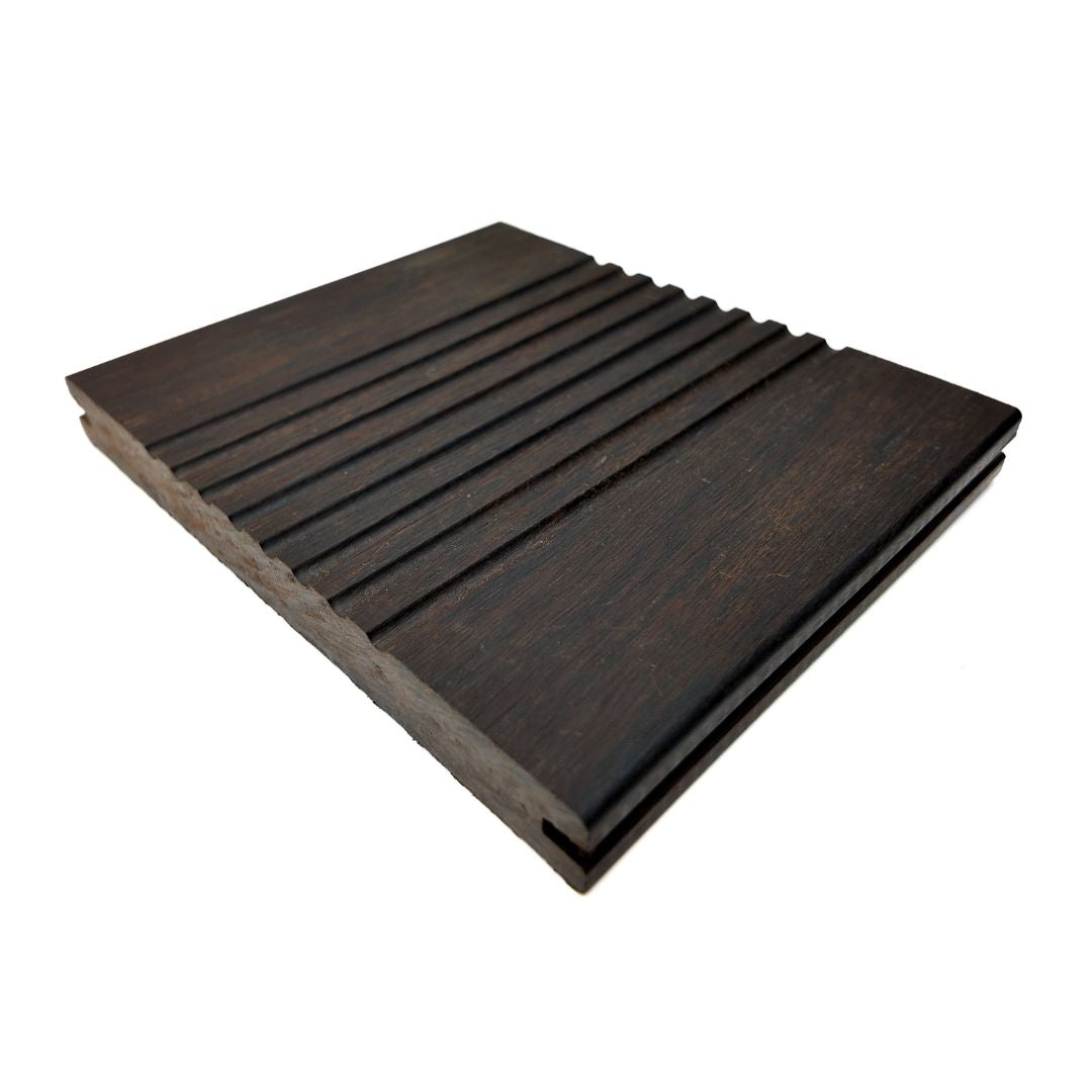 X-treme Giebelbrett - Doppelseitig - Dunkelbraun - Clip - 2 x 17,8 x 185 cm