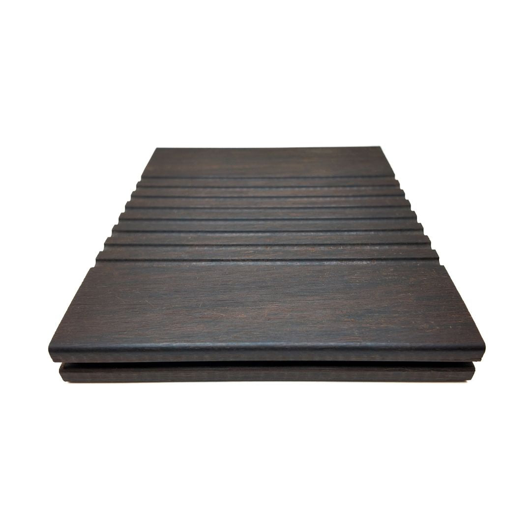 X-treme Giebelbrett - Doppelseitig - Dunkelbraun - Clip - 2 x 17,8 x 185 cm