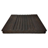 X-treme Giebelbrett - Doppelseitig - Dunkelbraun - Clip - 2 x 17,8 x 185 cm