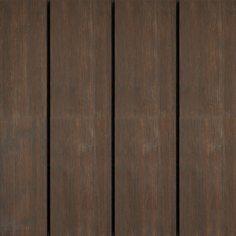 X-treme Terrassendiele - Glatt - Dunkelbraun - Clip gebogen - 2 x 15,5 x 185 cm