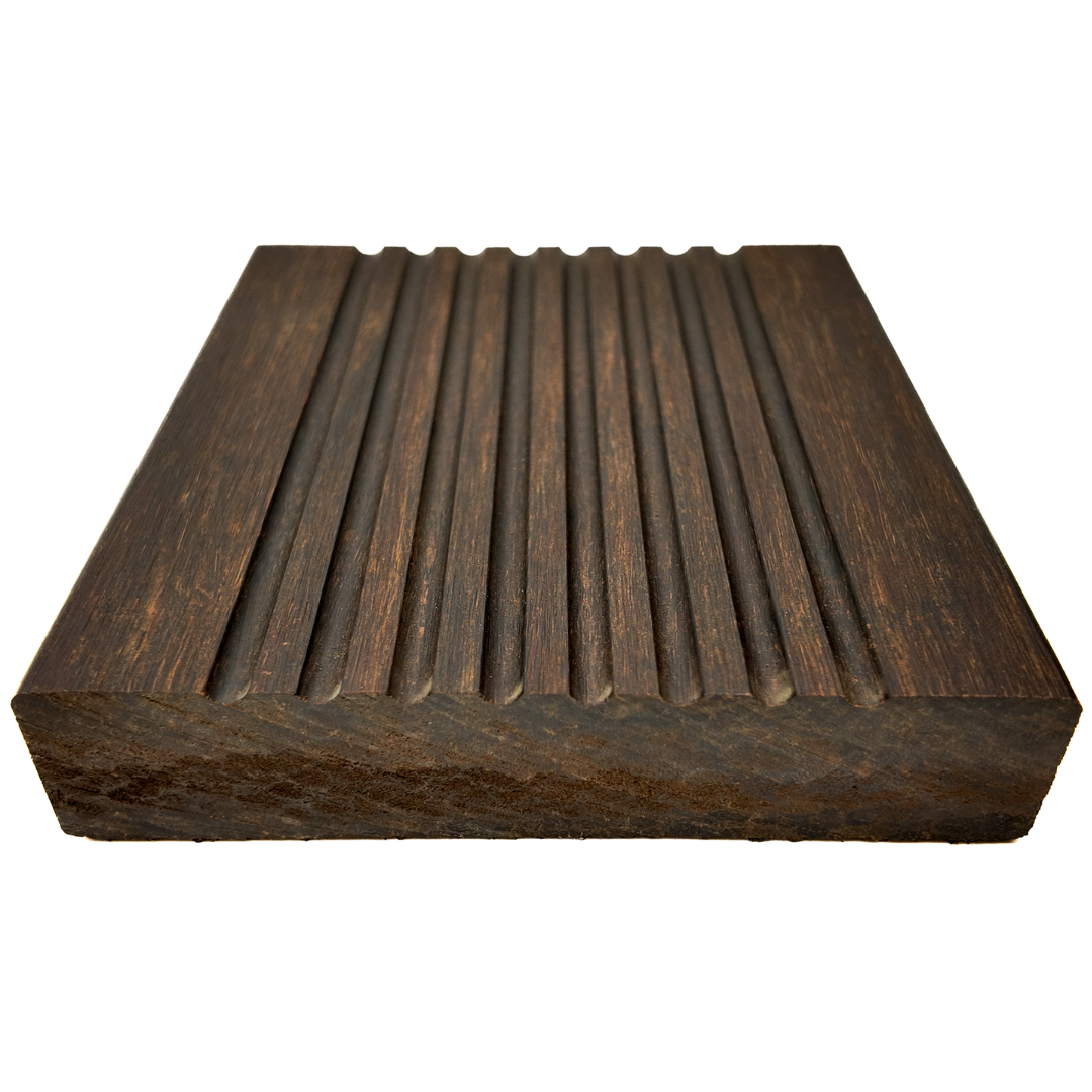 X-treme Terrassendiele - Zweiseitig - Dunkelbraun - Clip - 3 x 13,7 x 185 cm