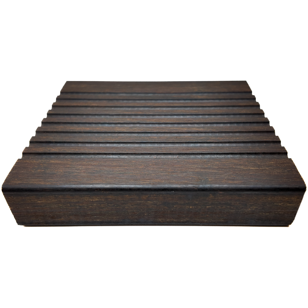 X-treme Terrassendiele - Zweiseitig - Dunkelbraun - Clip - 3 x 13,7 x 185 cm