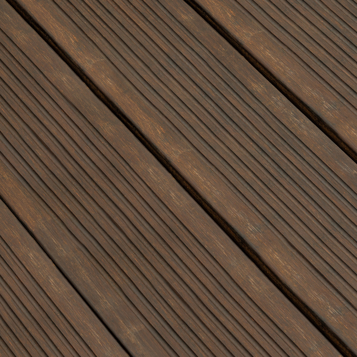 X-treme Terrassendiele - Zweiseitig - Dunkelbraun - Clip - 3 x 13,7 x 185 cm