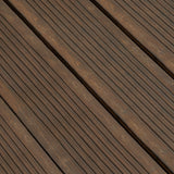 X-treme Terrassendiele - Zweiseitig - Dunkelbraun - Clip - 3 x 13,7 x 185 cm